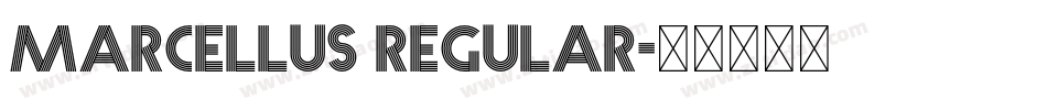 marcellus regular字体转换